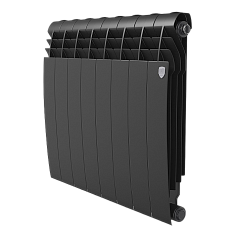 Радиатор биметалический Royal Thermo Biliner 80/500 8 секций черный - компания Вест