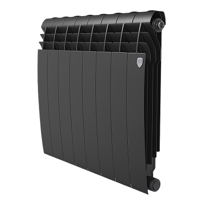 Радиатор биметалический Royal Thermo Biliner 80/500 8 секций черный, товар из каталога Радиаторы - компания Вест