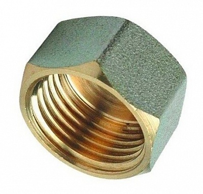 Заглушка никелированная Ду-15 г, товар из каталога Фитинги латунные - компания Вест