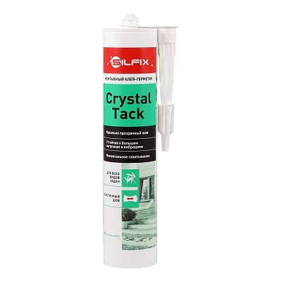 Клей SilFix Hubrid Bond Crystal Tack клей-герметик прозрачный 290мл, товар из раздела Клеи монтажные - компания Вест