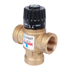 Термостатический смесительный клапан 3/4" 20-43C* KV 1,6 внутренняя резьба SVM-0110-164320 STOUT - компания Вест