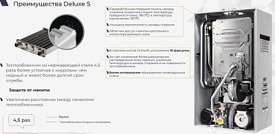 Котел газовый настенный Navien Deluxe S 30K Smart, товар из раздела Котлы газовые настенные - компания Вест 65 500 руб. картинка 5